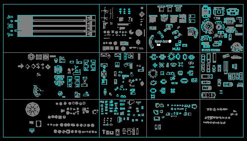 CAD平面图库经典