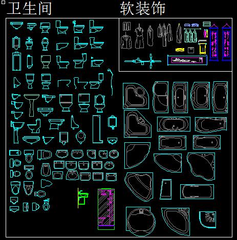 卫生间坐便器及浴池等