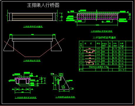 人行桥结构施工图