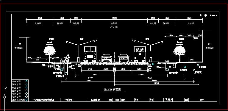 某道路横断面图